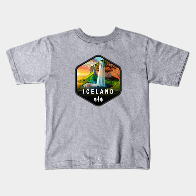 Iceland Kids T-Shirt by Curious World